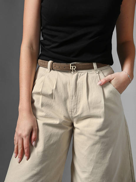 Riem Equestre Croco Etrier Bruin equestre croco EECQ414C ander zicht 1